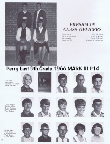 1966 Perry East 9th Grade Mark 3 P14 by Donna Hancock