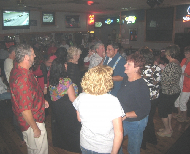 After the reunion some of us went dancing to the sounds of the Indy Nile Band, at Shiggs Diggs Pub. Photo by Mike Romine